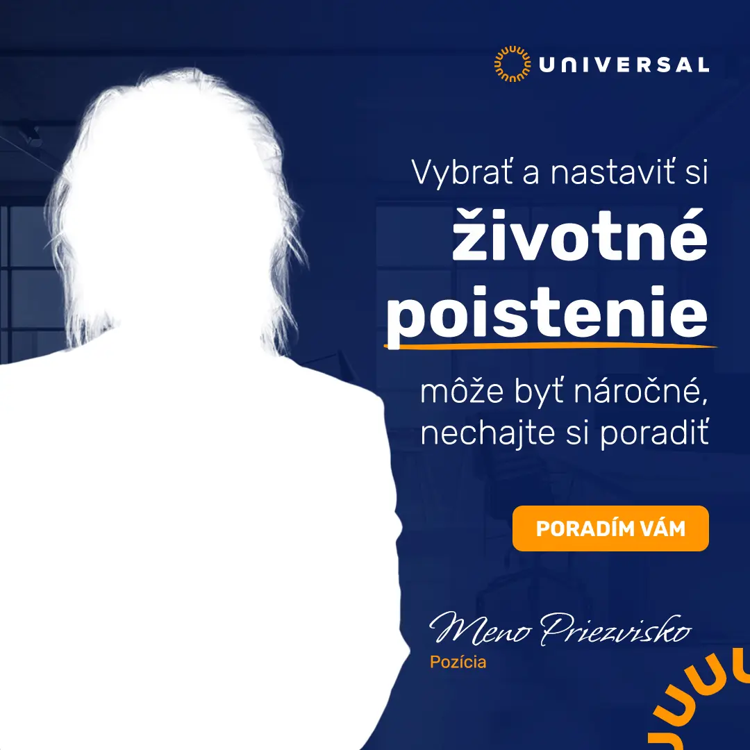 Vlastná fotka - Vybrať a nastaviť si životné poistenie